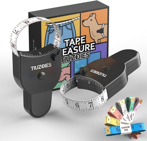 Tape Measure 2 Pack Body Measuring Tape 60inch (150cm), Lock Pin and Push-Button Retract, Ergonomic and Portable Design, Accurate Measuring Tape for Body Measurement and Weight Loss, Double White in Saudi Arabia