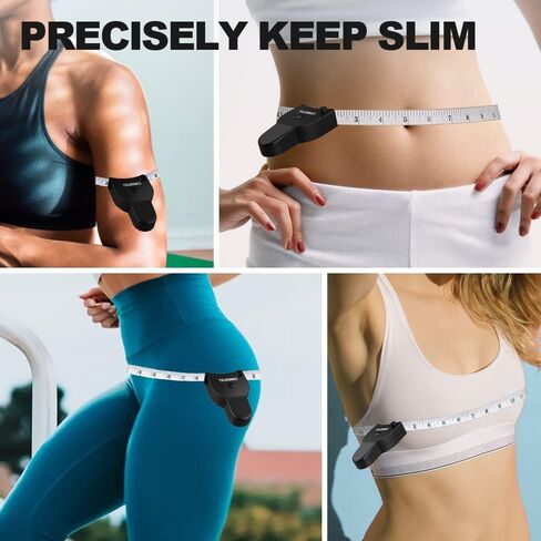 Tape Measure 2 Pack Body Measuring Tape 60inch (150cm), Lock Pin and Push-Button Retract, Ergonomic and Portable Design, Accurate Measuring Tape for Body Measurement and Weight Loss, Double White in Saudi Arabia