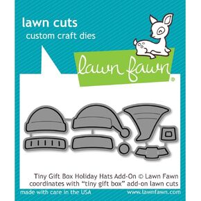 Lawn Cuts Custom Craft Die-Tiny Gift Box Holiday Hats Add-On