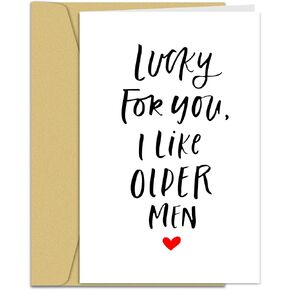 Funny Birthday Cards for Men, Naughty Birthday Card for Him, Humorous Older Men Birthday Cards for Boyfriend, Husband, Fiance