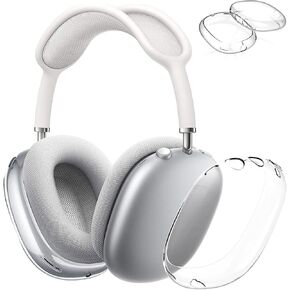 Valkit متوافق مع غطاء حافظة Airpods Max، غطاء سماعات رأس واقي ناعم من مادة TPU وغطاء كامل مقاوم للصدمات لهاتف Airpods Max - شفاف in Kuwait