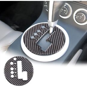 Sekhyna Control Dashboard Panel Cover Trim Compatible with Nissan 350Z Z33 2003-2006 Soft Carbon Fiber 1PCS Center Gear Indicator Panel Trim Cover Accessories (Style A)