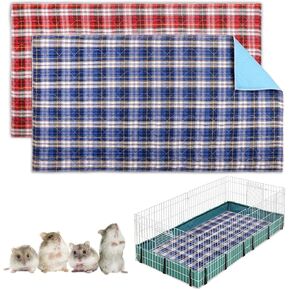 2 PCS Guinea Pig Cage Liner,Guinea Pig Bedding, Pet Supplies Guinea Pig Pee Pads Pet Supplies(24"x47")