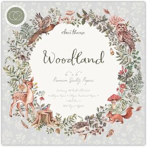 CRAFT CONSORTIUM LTD Woodland Craft Consortium Double-Sided Paper Pad 6"X6" 40/Pkg