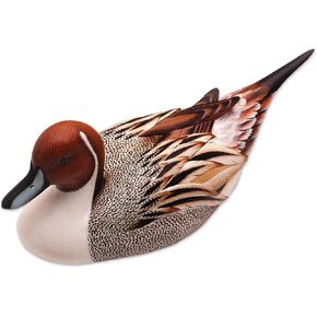 NOVICA Pintail Duck Wood Statuette, Brown