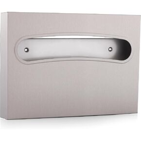Toilet Seat Cover Dispenser - 304 Grade Stainless Steel, Wall Mounted, High Capacity Dispenser for Commercial Bathrooms, Restrooms - Holds 250 Seat Covers