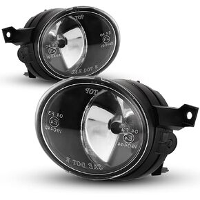 AUTOWIKI Fog Lights Lamps VW Assemblies Fit For 2006 2007 2008 2009 Volkswagen GTI, 2006-2010 Volkswagen Jetta Driver Passenger Replacement Glass Lens 1 Pair