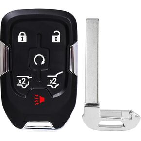 5 Buttons Self-Programmable Remote Key Fob Control Replacement for 2015 2016 2017 2018 2019 2020 Chevy Suburban Tahoe GMC Yukon (FCC:HYQ1AA) 1 Pack