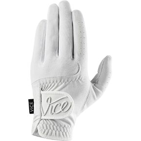 VICE Golf Duro White | Golf Glove | Features: Highly Durable Synthetic Suede, Great fit and Feel