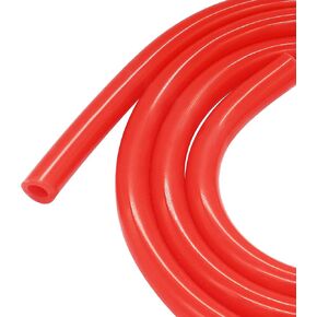 Silicone Tubing 0.39" x 0.47"（10x12mm）(IDxOD) 3.28Ft(1m) Length Flexible Red Tube, Silicone Rubber Air Hose Water Pipe for Pump Transfer