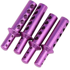 4PCS Aluminum Body Post Upgrade Parts mounts of 08047 Compatible with RC 1/10 Redcat Volcano EPX/Pro S30 Replacement (Purple)