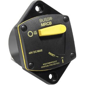 Bussmann CB187P-100 Weatherproof Marine Rated High Amp Type III Panel Mount Circuit Breaker (100 Amp), 1 Pack