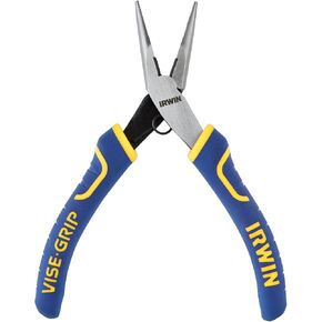 IRWIN Tools VISE-GRIP Pliers, Long Nose with Spring and Cutter, 5-1/4-Inch (2078905)