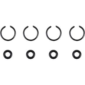 TOOLGUY REPUBLIC 3/8" Impact Retaining Ring Clip with O-Ring fits Milwaukee Type Wrenches - 4 Sets