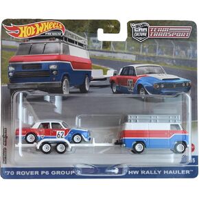 Hot Wheels '70 Rover P6 Group 2 Rally Hauler, Team Transport #55