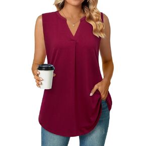Bulotus Women Summer Casual Short Sleeve T-Shirts V Neck Tops Short Sleeve Loose Fit Tunic Blouses