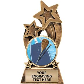 Crown Awards Paddle Board Trophy, 5.5" Glory Resin Paddle Board Trophies with Free Custom Engraving Prime