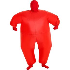 Morph Red Megamorph Kids Inflatable Costume, Red Inflatable Costume For Kids, Red Blow Up Costumes For Kids, Red Inflatable Suit Kids, Bubble Suit For Kids, Funny Blow Up Costumes Kids
