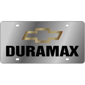 Compatible/Replacement for Chevrolet Duramax Stainless Steel License Plate