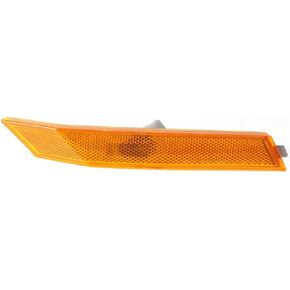 Front Right Passenger Side Bumper Reflector Signal Side Marker Light Lamp Assembly Replacement For 2006-2009 Ford Fusion Amber Lens FO2551142 6E5Z13200C