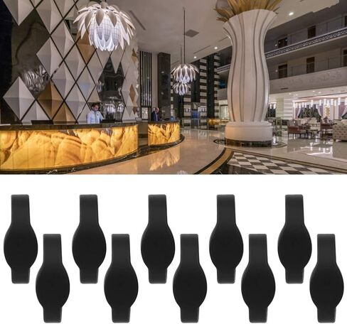 RFID Card Reader, Contactless RFID Proximity Smart Card, RFID Wristband Silicone Bracelet Waterproof IC Card for Swimming Pool Sauna Room (10pcs)(Black) in Saudi Arabia