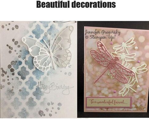 فراشة اليعسوب قطع يموت الإستنسل DIY بها بنفسك سكرابوكينغ ديكور النقش ألبوم بطاقة بريدية صنع ورقة كرافت 2 قطعة in Kuwait