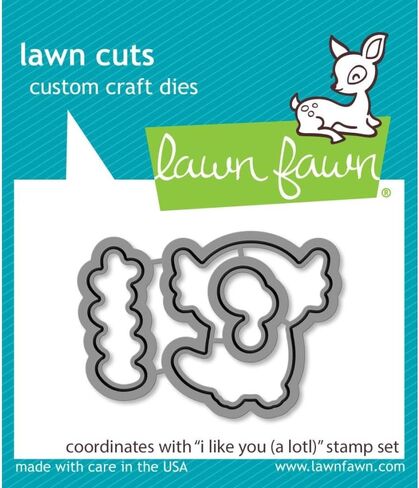 قوالب قطع العشب المخصصة للحرف اليدوية من Lawn Fawn LF2465 I Like You (A Lotl). in Saudi Arabia