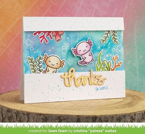 قوالب قطع العشب المخصصة للحرف اليدوية من Lawn Fawn LF2465 I Like You (A Lotl). in Saudi Arabia