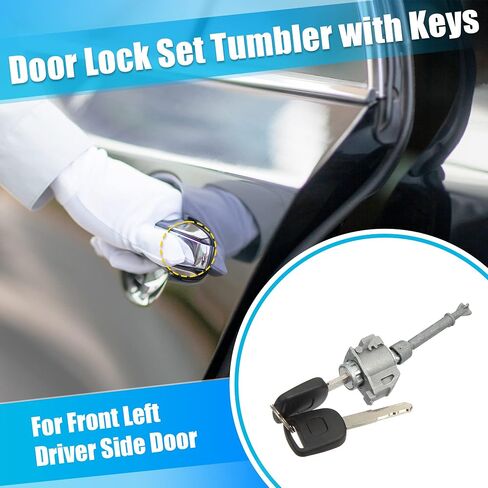 X AUTOHAUX 1 مجموعة مجموعة اسطوانة قفل الباب الأمامي مع مفتاحين لهوندا أكورد 2013-2017 72185-T2A-A01 in Saudi Arabia
