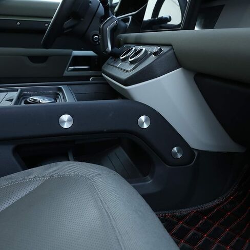 YIWANG Carbon Fiber Car Interior Accessories Gear Console Side Strip Cover Trim for Land Rover Defender 90 110 2020-2022 Replacement Parts (8pcs Screw Protective Cover-Red) in Saudi Arabia