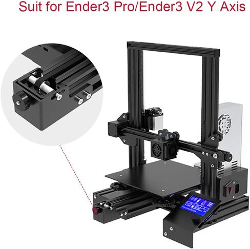 Creality 3D Upgrade 4040 Profile Y Axis Belt Tensioner,2020 Profile X Axis Synchronous Belt Tensioner for Ender3 Pro/Ender3 V2 3D Printer Belt Tensioner Kit 2pcs/Pack in Saudi Arabia