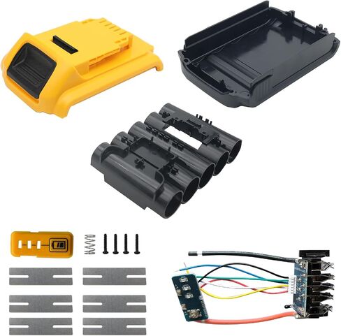 20V 5Cell 18650 Battery Plastic Case Parts Replacement for Dewalt 20V Max Compact Battery DCB203 DCB201 DCB200, Battery Capacity DIY/Broken Battery Rebuild Repair Kit Shell Box in Saudi Arabia