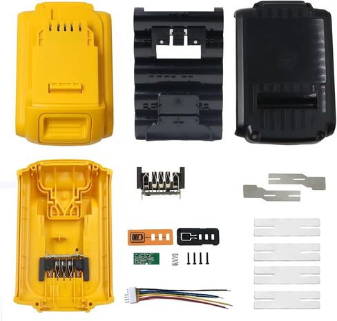 20V 5Cell 18650 Battery Plastic Case Parts Replacement for Dewalt 20V Max Compact Battery DCB203 DCB201 DCB200, Battery Capacity DIY/Broken Battery Rebuild Repair Kit Shell Box in Saudi Arabia