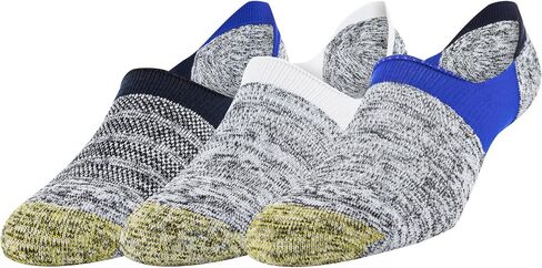 GOLDTOE Men's Xs Sta-Cool No-Show Marl Tab Socks, 3-Pack in Saudi Arabia