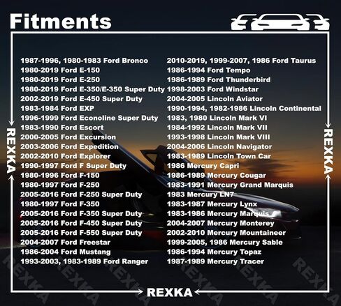 Rexka 15pcs 5/32 Door Lock Rod Clip E6AZ-5421952-A for Ford Expedition Explorer M ustang F-150 F-250 Mercury Mountaineer E-150 E-250 E-350 E6AZ5421952A in Saudi Arabia