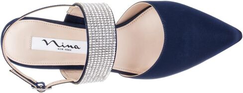 NINA Tenille - Women's Heeled Sandals Shoes - Crystal Pointed-Toe Mid-Heel Dress Pump - Elegant and Comfortable Women's Shoes - Casual and Dress in Saudi Arabia