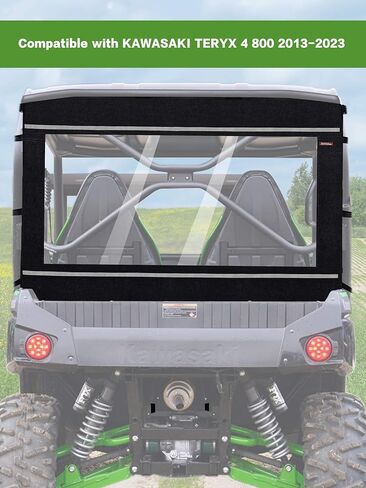 زجاج أمامي خلفي ناعم لـ KAWASAKI Teryx - مقاوم للغبار والمطر والهواء البارد - مثالي لمالكي KAWASAKI TERYX 4 800 - يناسب موديلات TERYX 4 800 2013-2023 in Kuwait