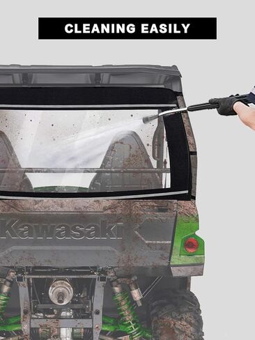 زجاج أمامي خلفي ناعم لـ KAWASAKI Teryx - مقاوم للغبار والمطر والهواء البارد - مثالي لمالكي KAWASAKI TERYX 4 800 - يناسب موديلات TERYX 4 800 2013-2023 in Kuwait