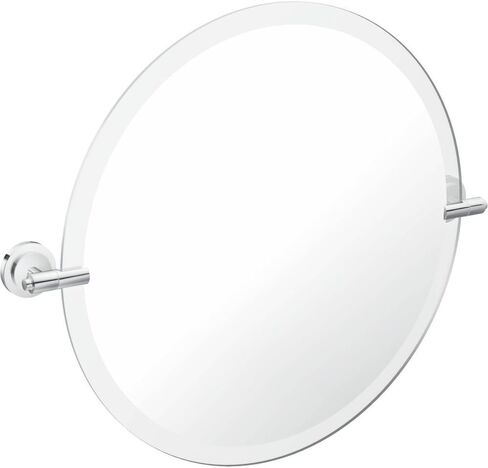 Moen DN0792BN Iso 22-Inch x 22-Inch Frameless Pivoting Bathroom Tilting Mirror, Brushed Nickel in Saudi Arabia