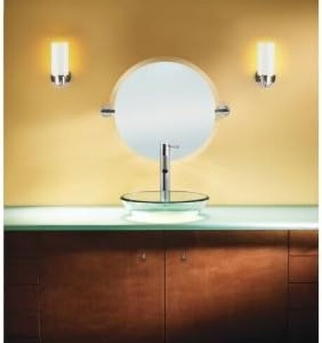 Moen DN0792BN Iso 22-Inch x 22-Inch Frameless Pivoting Bathroom Tilting Mirror, Brushed Nickel in Saudi Arabia