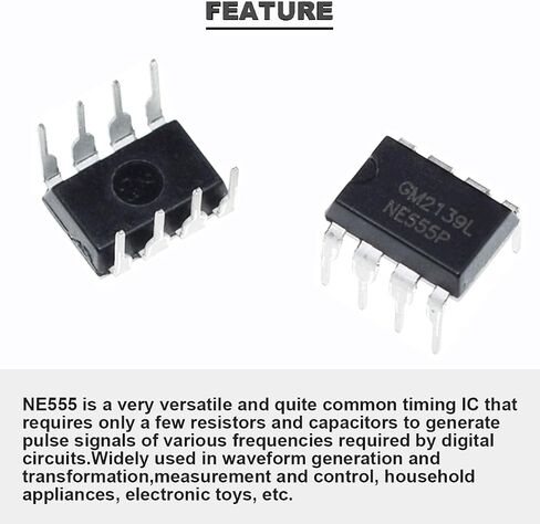 50 قطعة NE555P مؤقت دقيق واحد NE555 IC مولد نبضات ثنائي القطب DIP-8 + 50 قطعة مقبس IC DIP-C لمشاريع الدوائر الإلكترونية ذاتية الصنع in Saudi Arabia