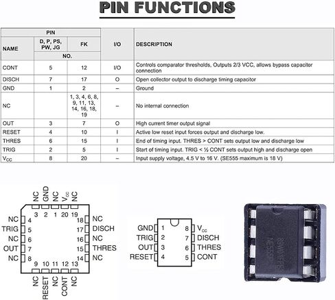 50 قطعة NE555P مؤقت دقيق واحد NE555 IC مولد نبضات ثنائي القطب DIP-8 + 50 قطعة مقبس IC DIP-C لمشاريع الدوائر الإلكترونية ذاتية الصنع in Saudi Arabia
