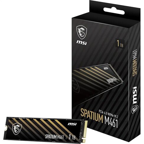MSI SPATIUM M371 NVMe M.2 1TB - PCIe 3x4 NVMe M.2 Internal Solid State Drive, 2350MB/s Read & 1700MB/s Write, 3D NAND, Built-in Data Security, Center - 5 Year Warranty (210 TBW) in Saudi Arabia
