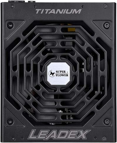 Super Flower Leadex Titanium 850W 80+ Titanium, ECO Fanless & Silent Mode, Full Modular Power Supply, Dual Ball Bearing Fan, 10 Year Warranty. SF-850F14HT in Saudi Arabia