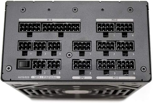 Super Flower Leadex Titanium 850W 80+ Titanium, ECO Fanless & Silent Mode, Full Modular Power Supply, Dual Ball Bearing Fan, 10 Year Warranty. SF-850F14HT in Saudi Arabia
