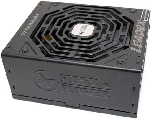 Super Flower Leadex Titanium 850W 80+ Titanium, ECO Fanless & Silent Mode, Full Modular Power Supply, Dual Ball Bearing Fan, 10 Year Warranty. SF-850F14HT in Saudi Arabia