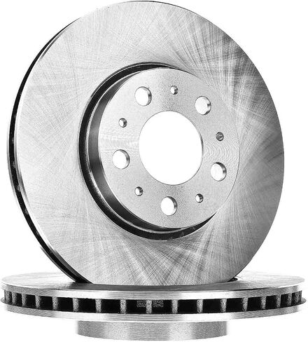 A-Premium 11.26 inch (286mm) Front Drilled and Slotted Disc Brake Rotors + Ceramic Pads Kit Compatible with Select Volvo Models - S60 2001-2009, S80 1999-2006, V70 2001-2007, XC70 2003-2007, 6-PC Set in Saudi Arabia