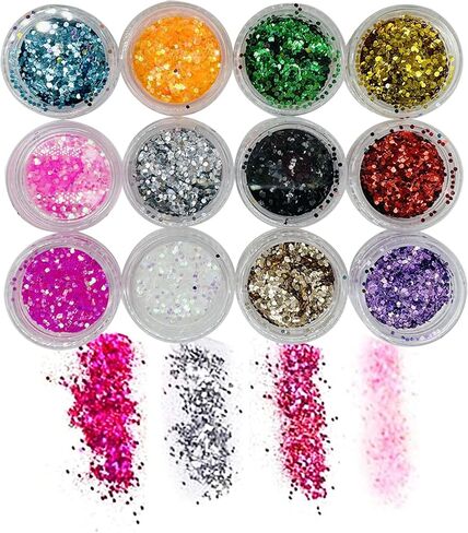 Cayway 33PCS Resin Casting Mould, 2PCS Guitar Picks Resin Moulds Resin Casting Mould with 12 Color Sequins,Pendant Buckle, Black Wax Rope and Keychain for DIY Necklace, Keychain, Hand Craft Jewelry in Saudi Arabia
