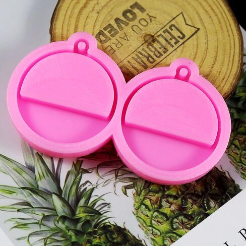 Cayway 33PCS Resin Casting Mould, 2PCS Guitar Picks Resin Moulds Resin Casting Mould with 12 Color Sequins,Pendant Buckle, Black Wax Rope and Keychain for DIY Necklace, Keychain, Hand Craft Jewelry in Saudi Arabia