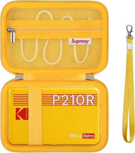 Hard Carrying Case for Kodak Mini 2 Retro 4PASS Portable Photo Printer, Instant Printer Travel Storage Holder with Zipper Mesh Pocket for USB Cable and Other Accessories, Blue in Kuwait